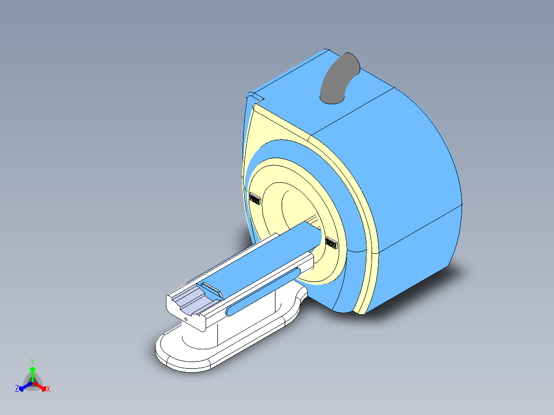 磁共振扫描仪正等轴测图