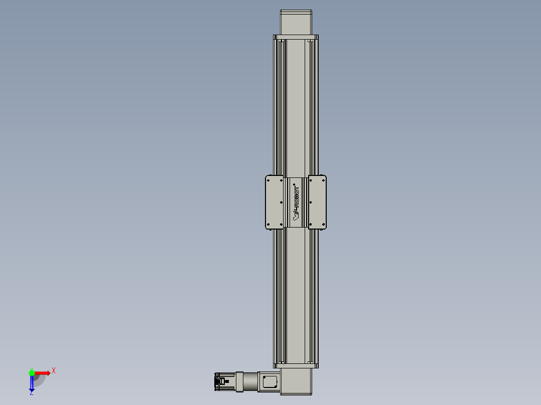 威洛博直线电机模组EB20-L224-S1150-R-ZP75-MS3-5K俯视图