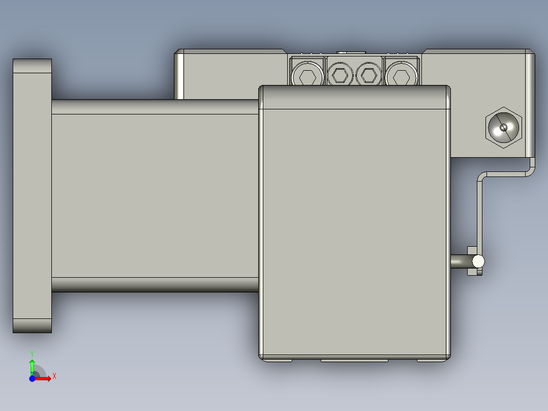威洛博直线电机模组EB4-L80-S400-R-57-MS3前视图