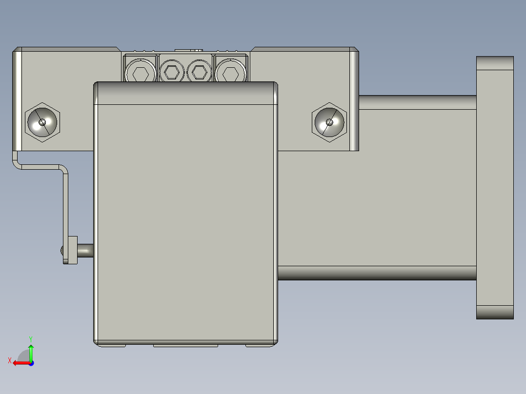 威洛博直线电机模组EB4-L80-S400-R-57-MS3后视图