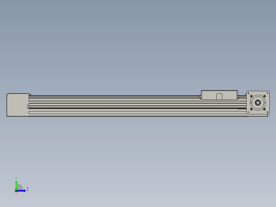 威洛博直线电机模组EB4-L80-S400-R-57-MS3左视图