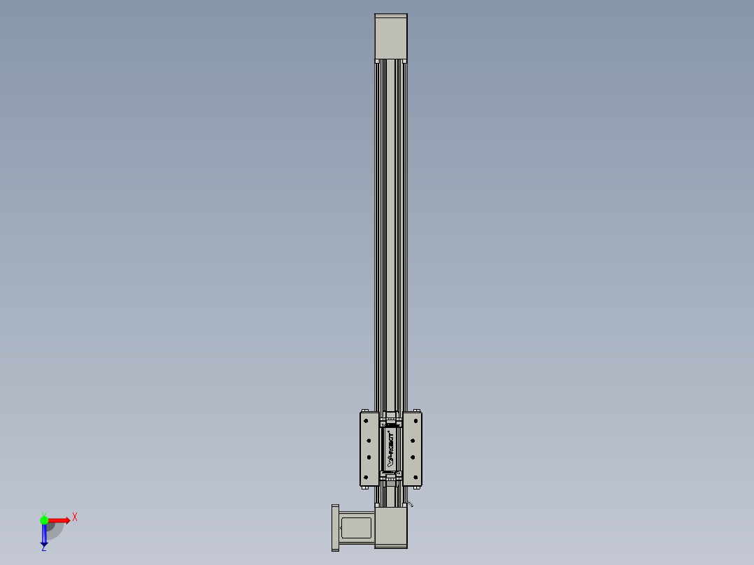 威洛博直线电机模组EB4-L80-S400-R-57-MS3俯视图