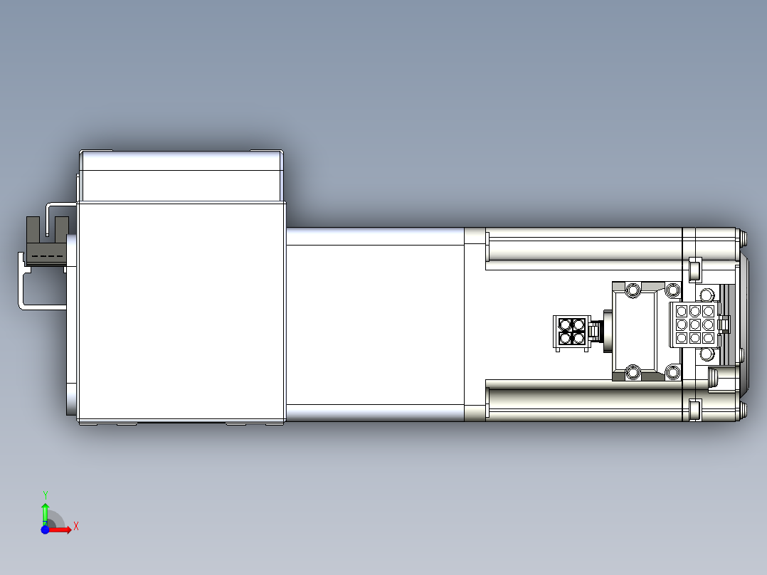 威洛博LB.GB同步带传动--欧规系列LB6A-L130-S350-BL前视图