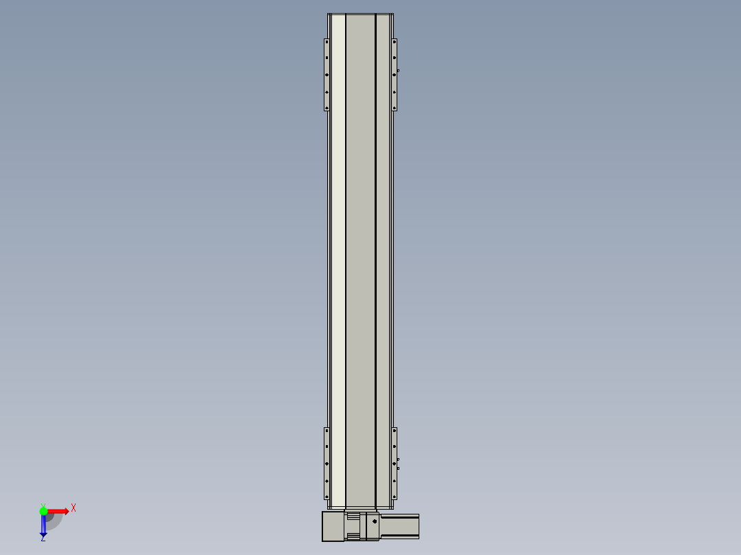 直线模组LHB21-L40-S1200-LU设计图纸俯视图