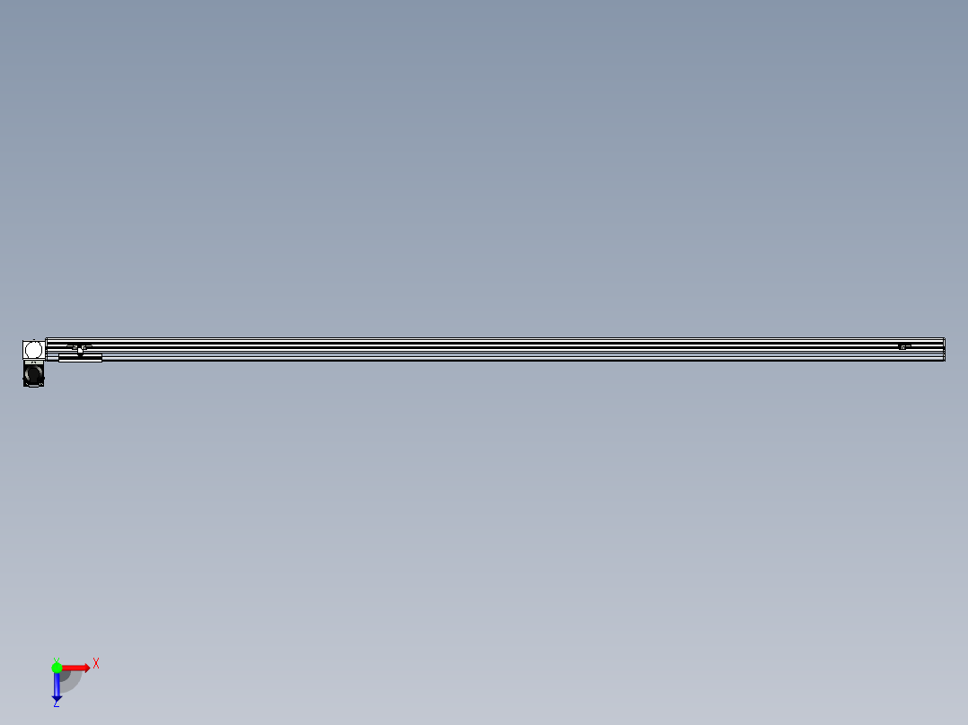 同步带滑台-半封闭B13H-L45-S2650-LU-P40-D3俯视图