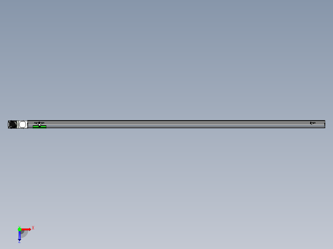 同步带滑台-半封闭B10H-L45-S2200-L-P40-D3俯视图