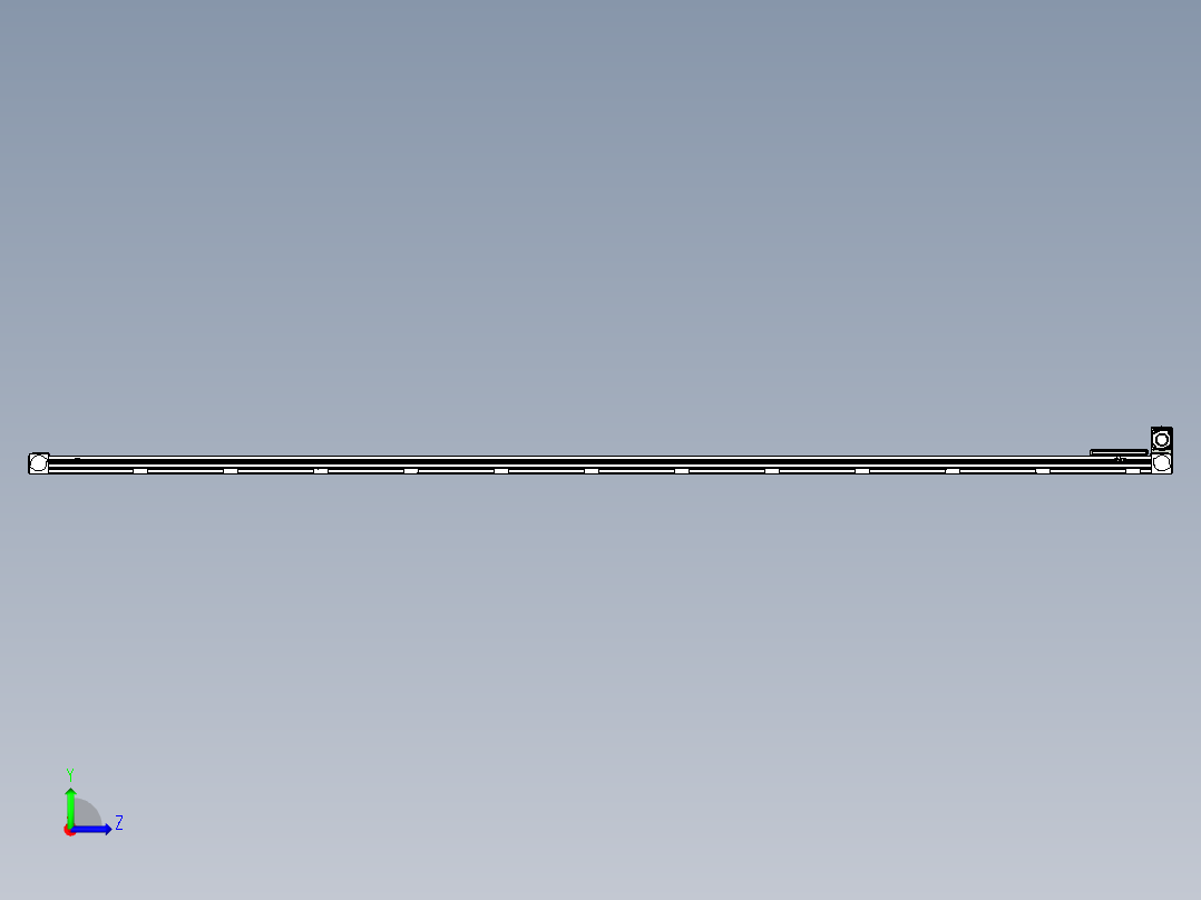 同步带滑台-欧规B8-L88-S4600-L-ZP75-D3-N10左视图