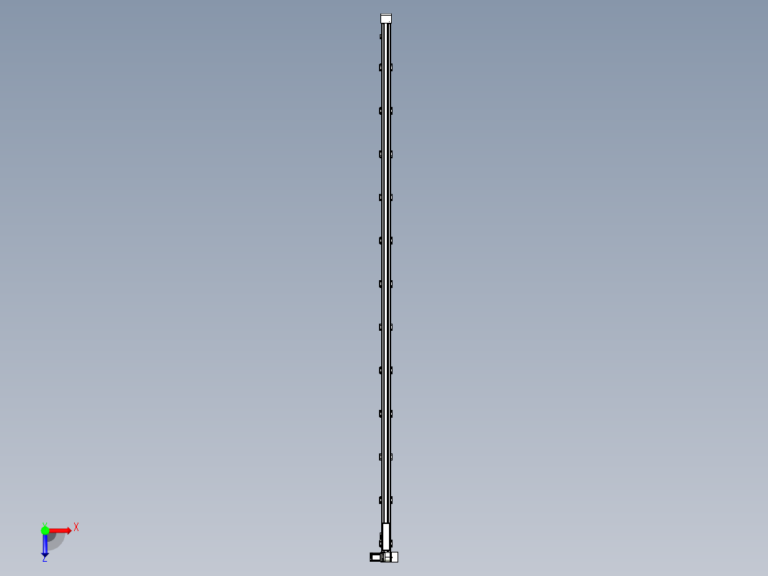 同步带滑台-欧规B8-L88-S4600-L-ZP75-D3-N10俯视图