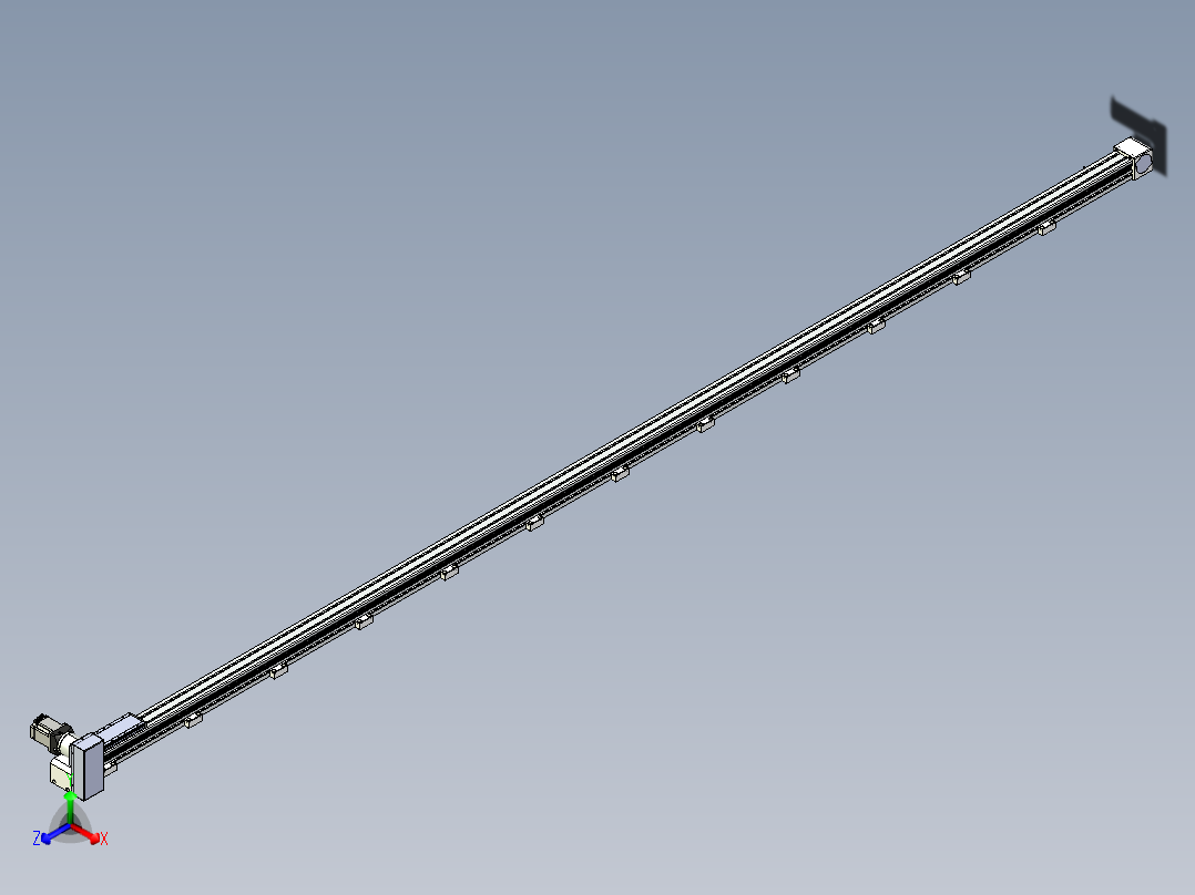 同步带滑台-欧规B8-L88-S4600-L-ZP75-D3-N10正等轴测图