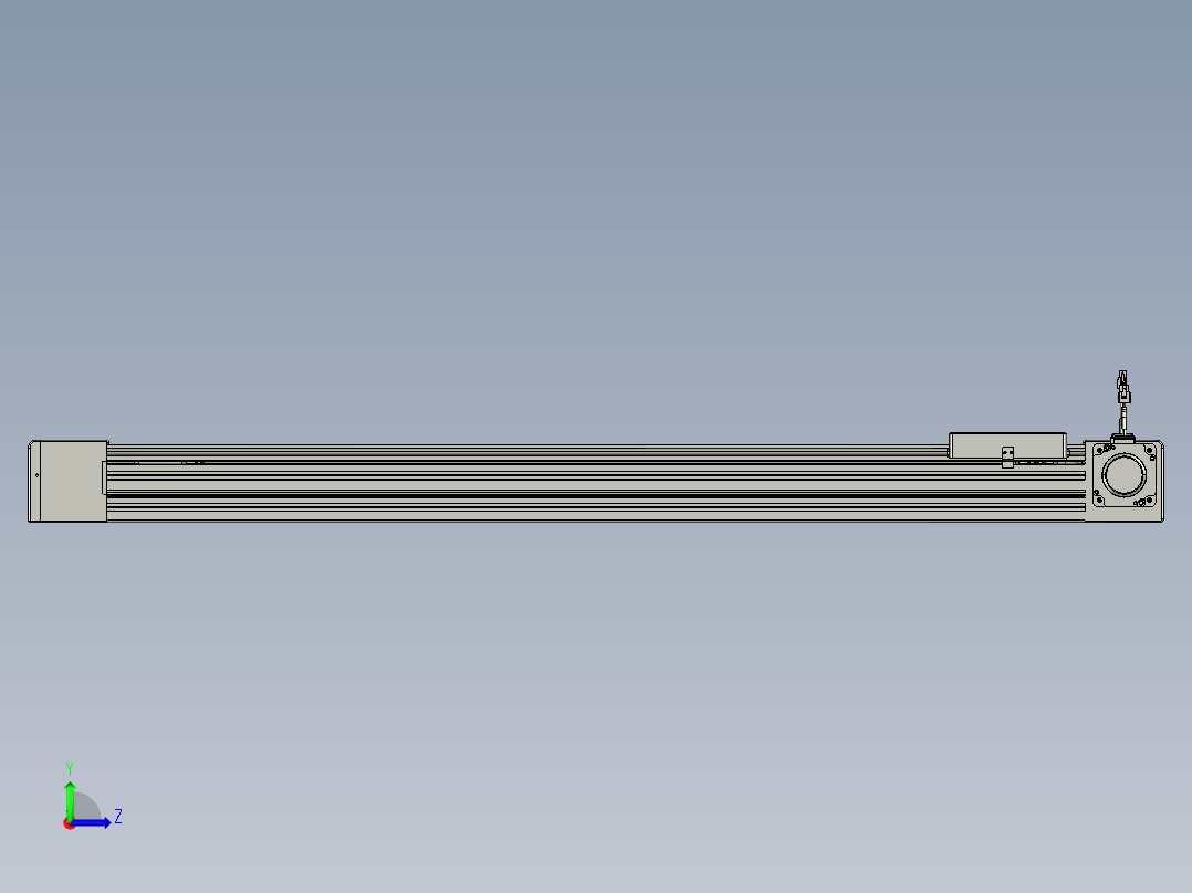 威洛博直线电机模组EB8-L200-S1050-R-P75-MS3左视图
