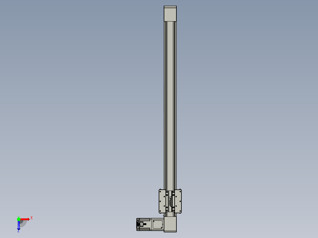 威洛博直线电机模组EB8-L200-S1050-R-P75-MS3俯视图