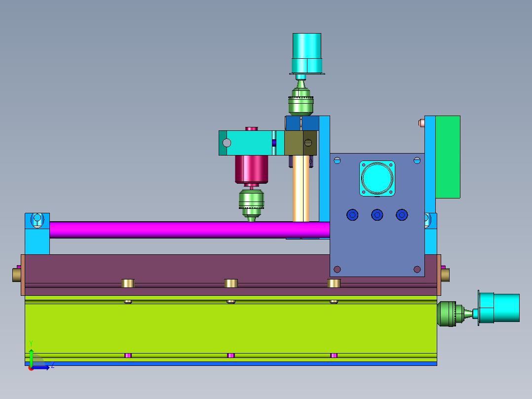 现场便携式打标机打码机左视图