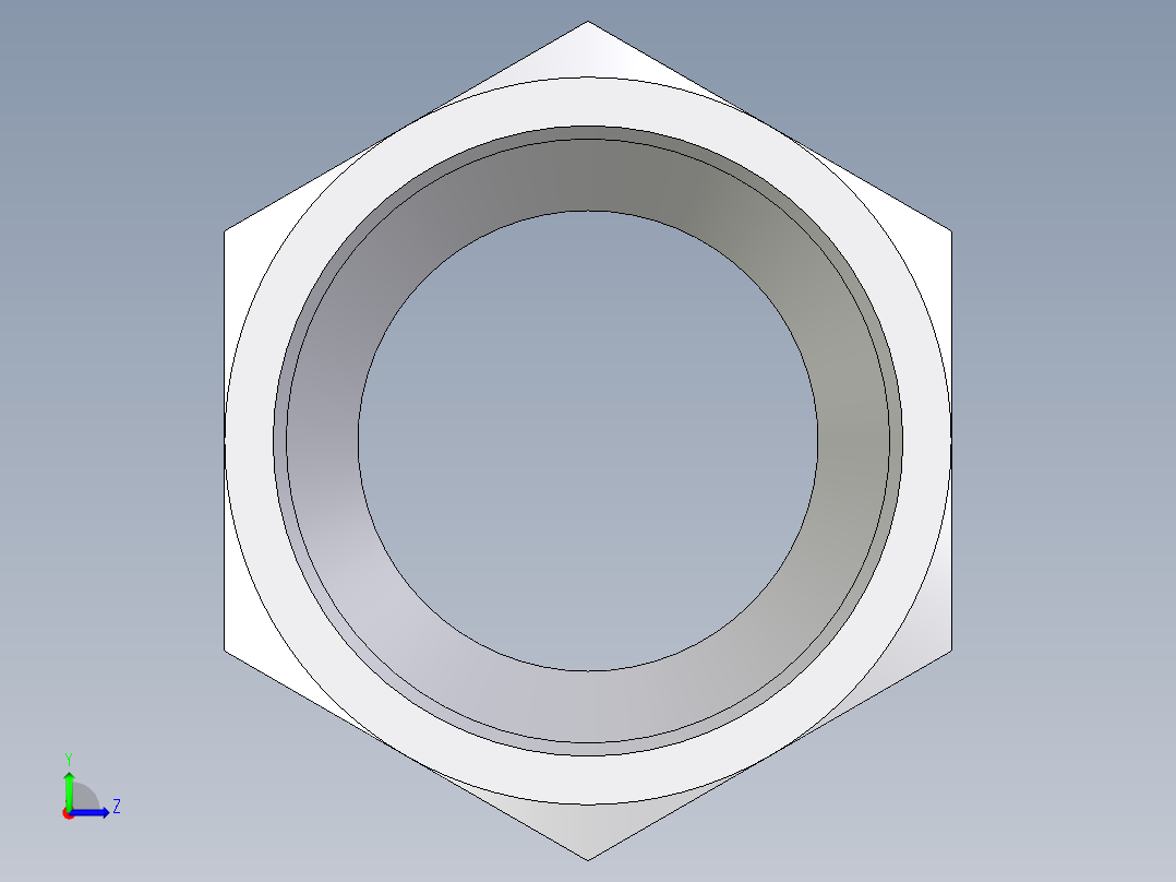 卡套式工业通用硬管接头EO_Nut_EO_24__Cone_end_M38SCFX左视图