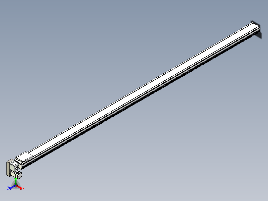 同步带全封闭直线模组TPA-HCB-105D-90-L2850-LP-C-P20-N3正等轴测图