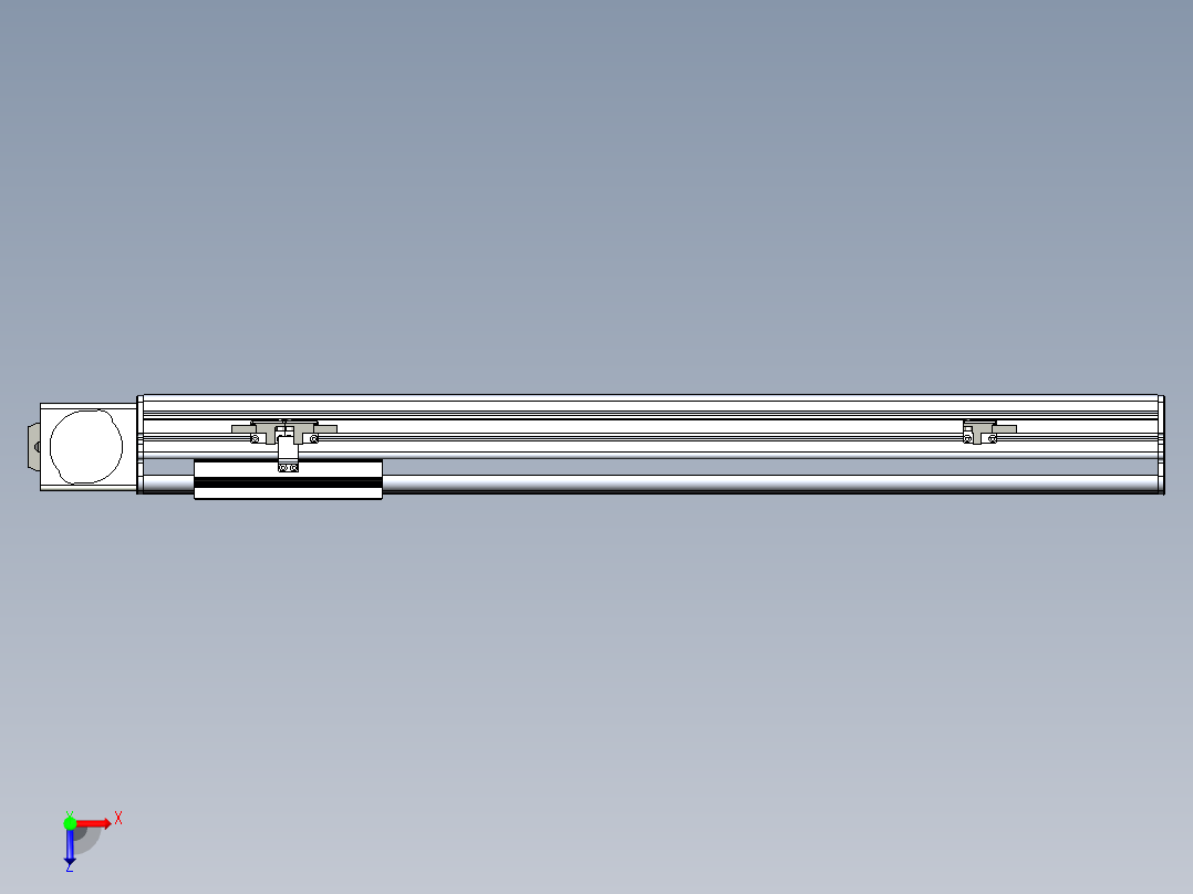 同步带滑台-半封闭B13-L90-S500-L-P40-D3俯视图