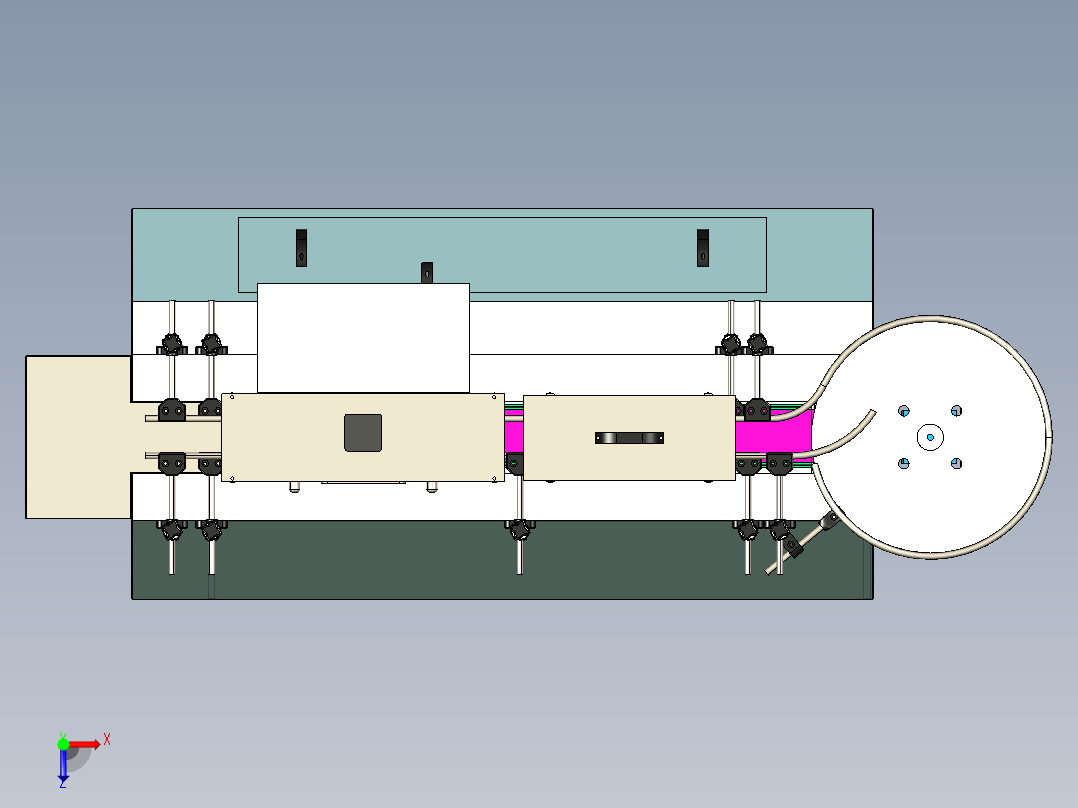 奶瓶灌装线step俯视图