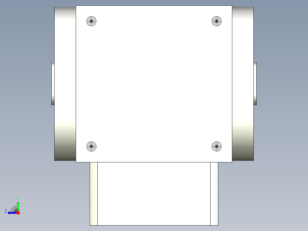 换向器22PW110双孔-1 19-80-100-M6.stp右视图