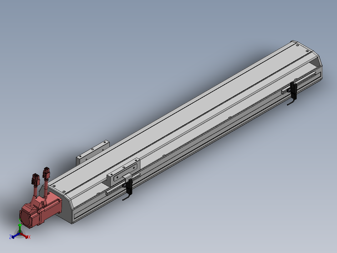 精密模组MY120-T10-500L-BC-P10B-C4-C正等轴测图