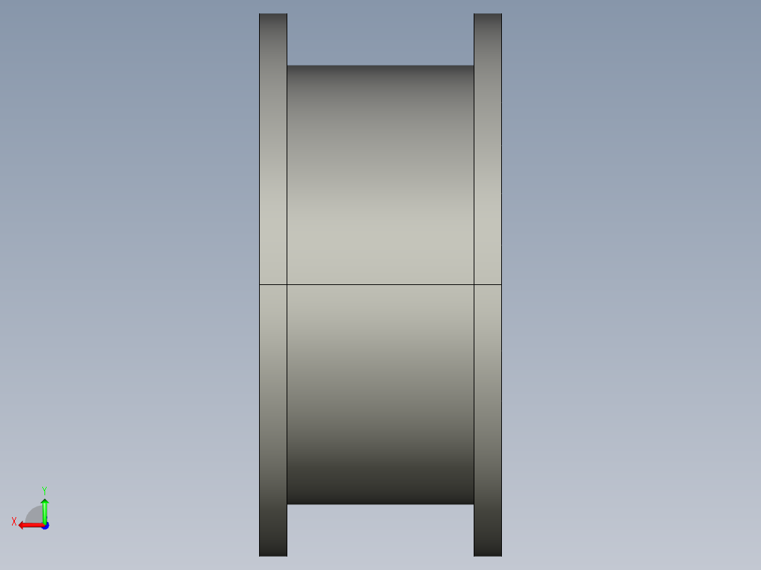 滑輪惰輪FIP-3D多系列多零件图纸模型后视图