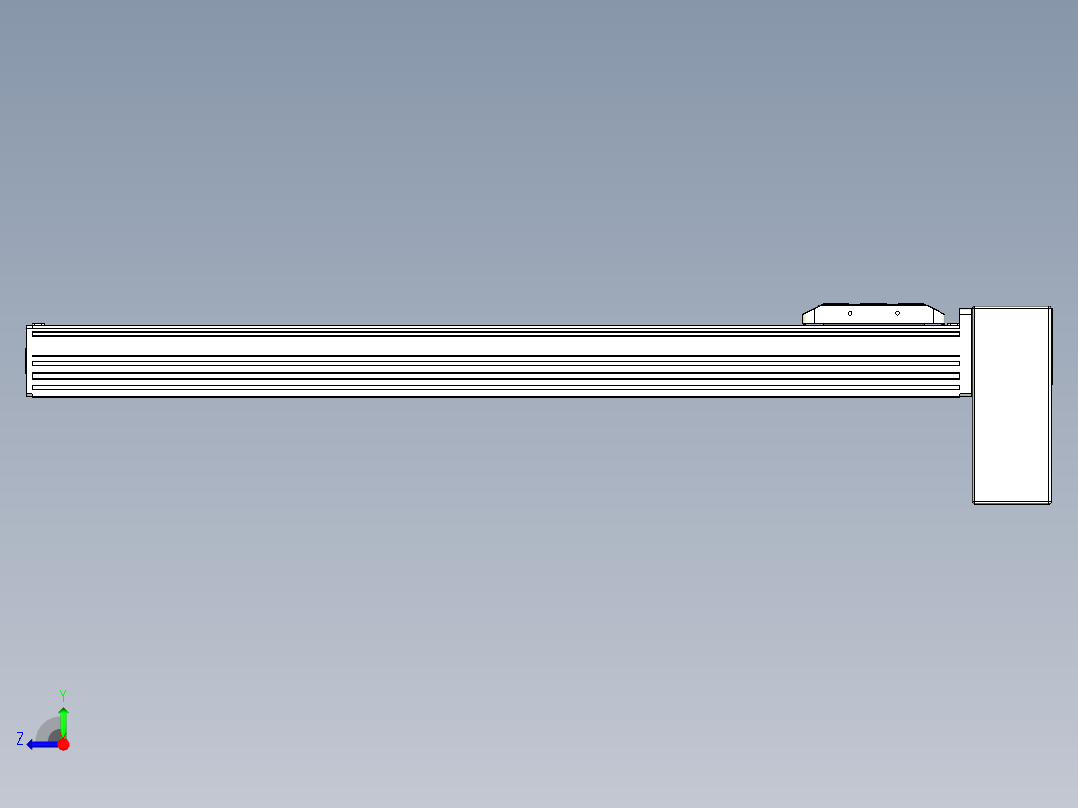 同步带全封闭直线模组TPA-HCB-85D-90-L600-LP-C-P20-N3右视图