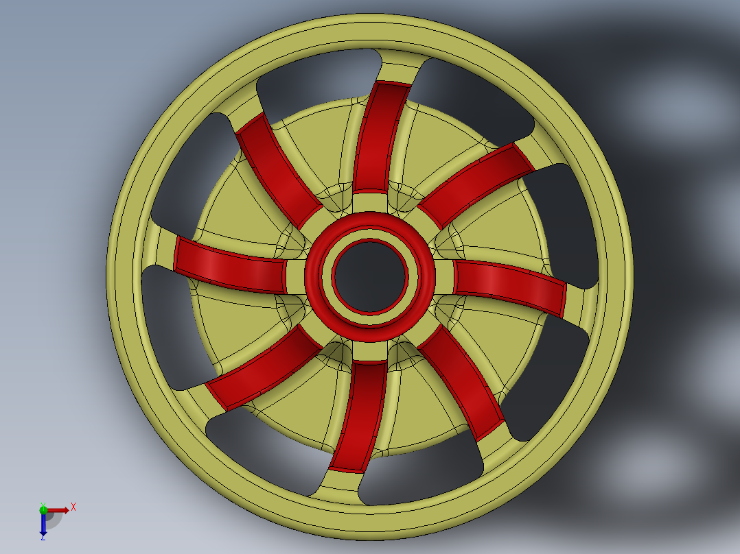 复杂的赛车方向盘俯视图