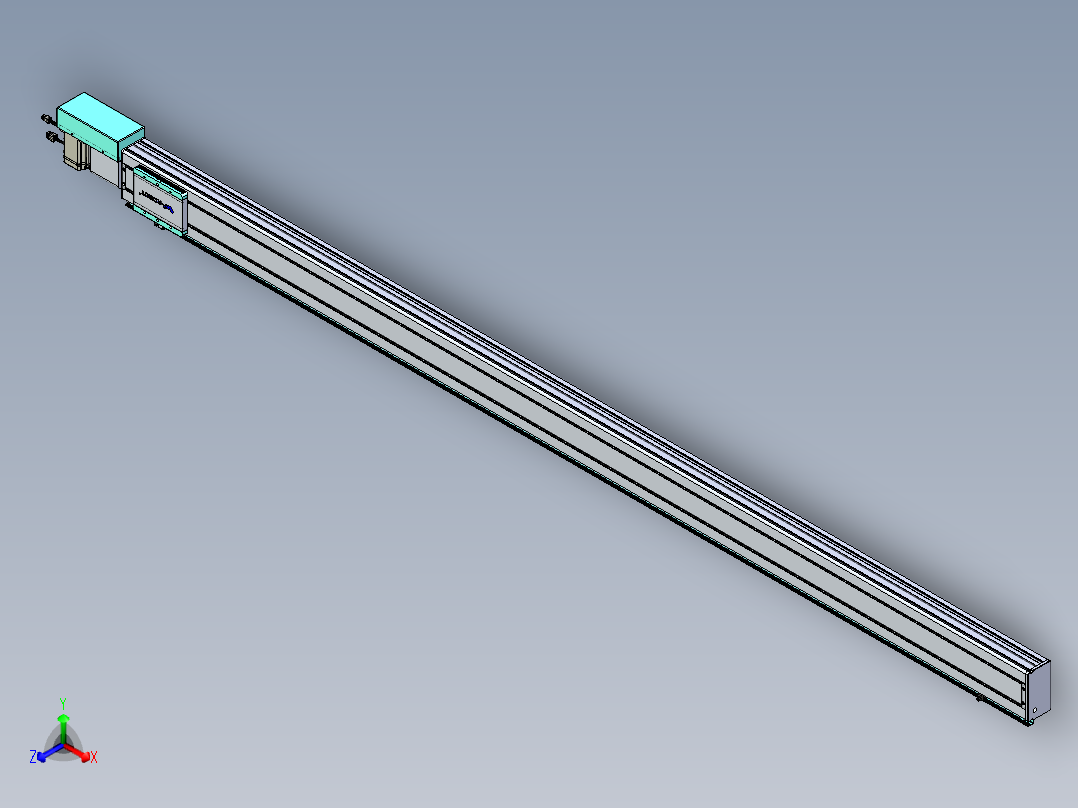 威洛博VBC同步带传动一无尘环境VBC14-L45-S2650-BR-ZP75-C3正等轴测图