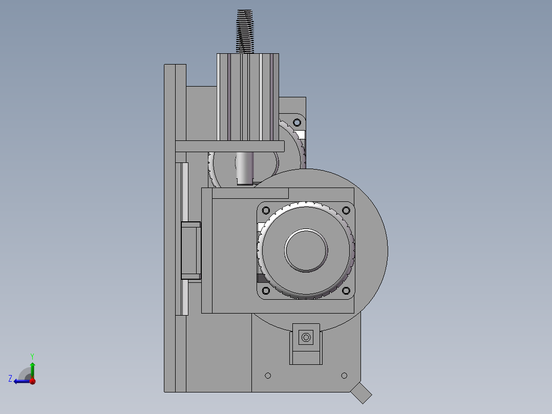 线材表皮打磨机右视图