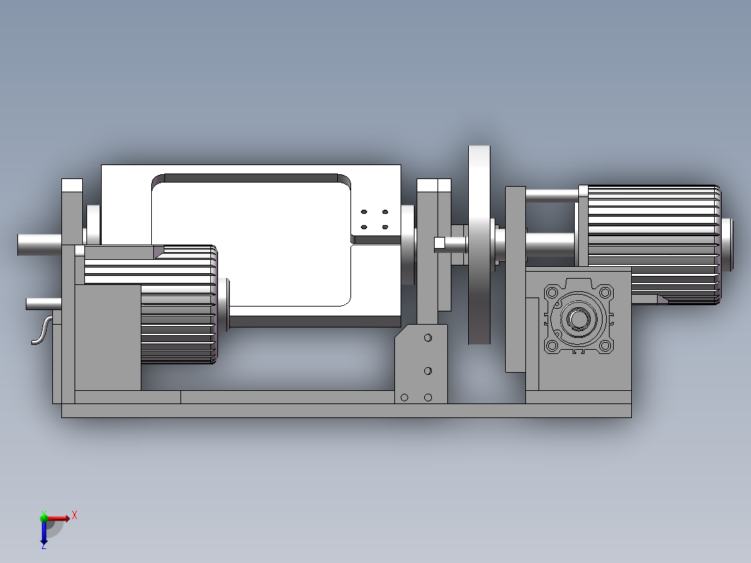 线材表皮打磨机俯视图