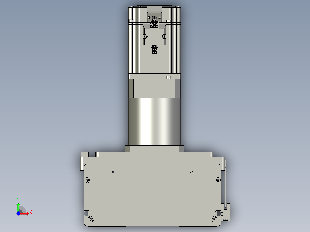 东锦齿条传动DH210G-L167-S600-BU-减速机+P750W.STEP前视图