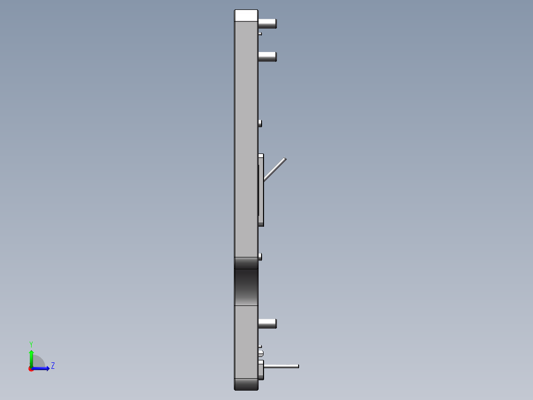 Q08-0WM 镭雕治具左视图