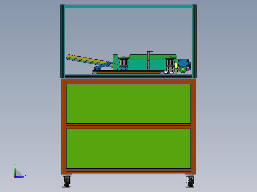 电机转子送料机sw18可编辑左视图