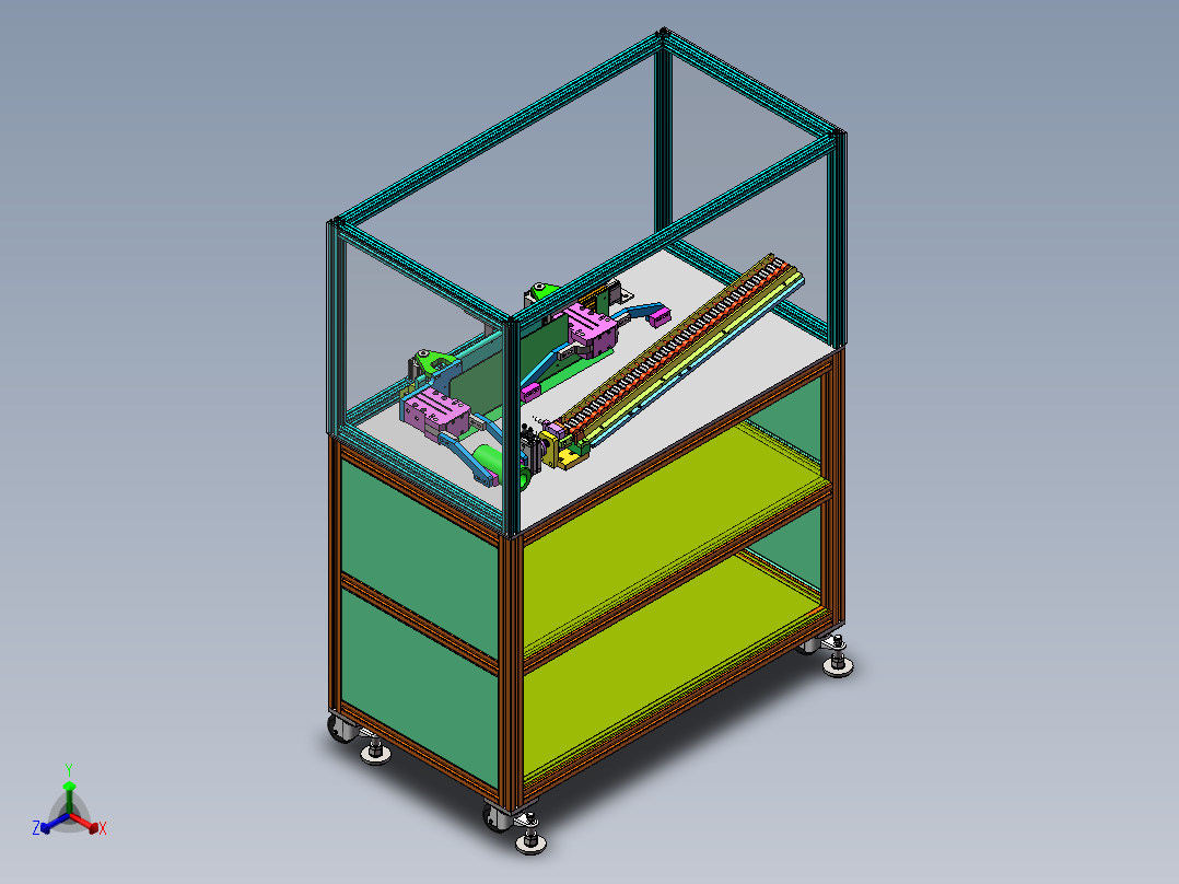 电机转子送料机sw18可编辑正等轴测图