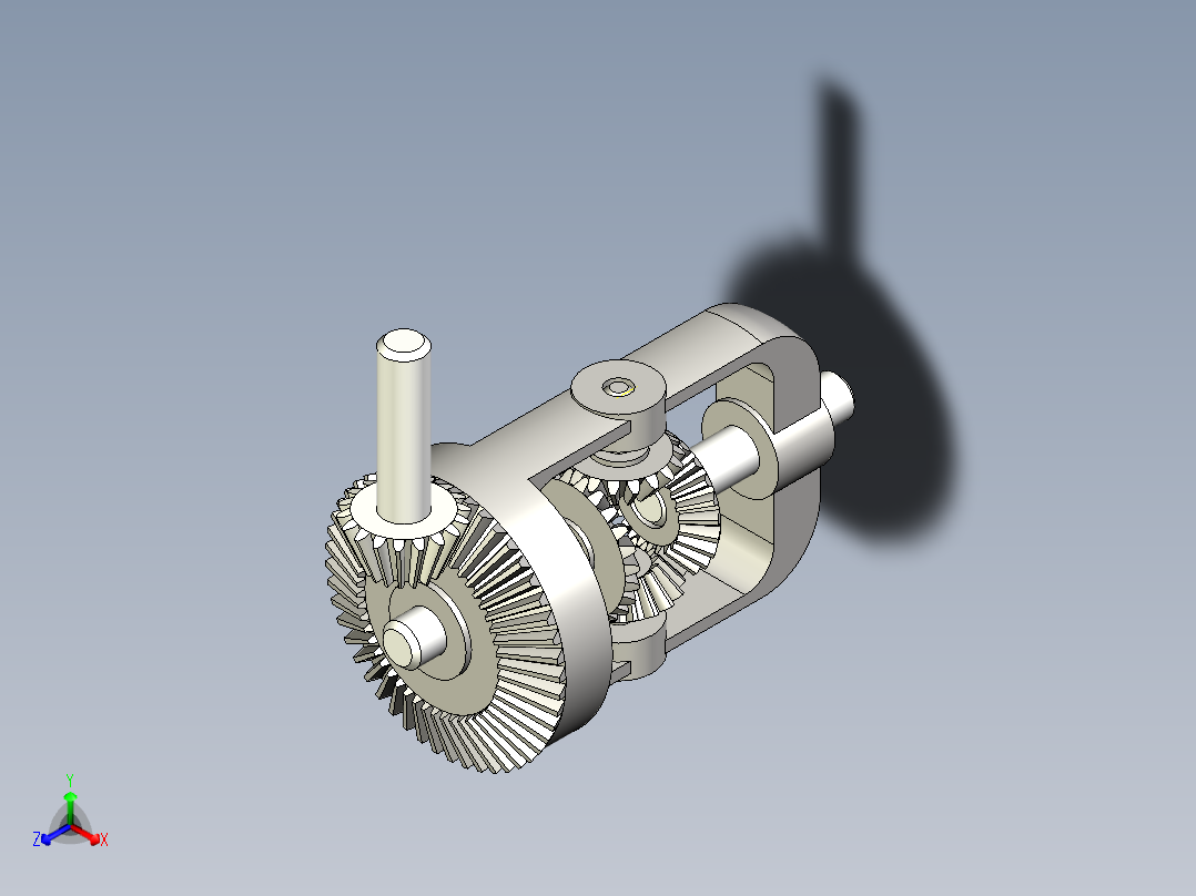 DIFFERENCIELLE差速器结构3D图纸 STP格式主视图