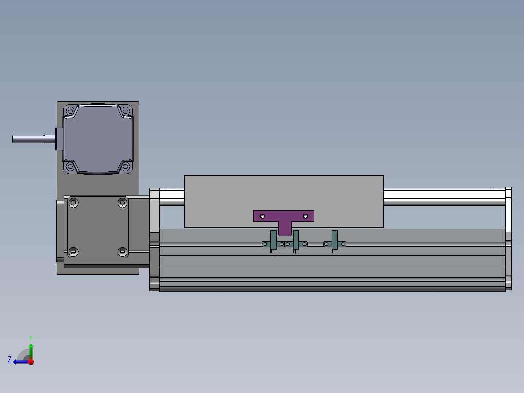 MTB同步带半封闭MTB22M-LU-750W右视图