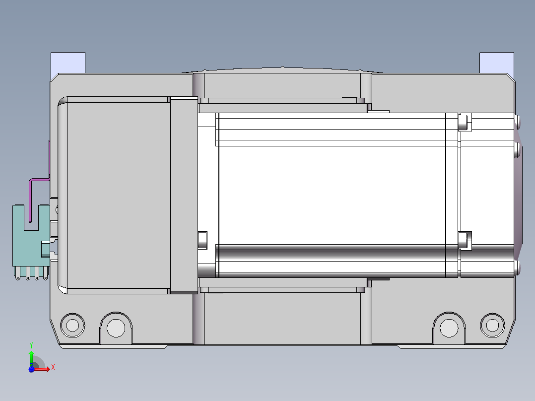 MTB同步带半封闭MTB17M-L-400W前视图