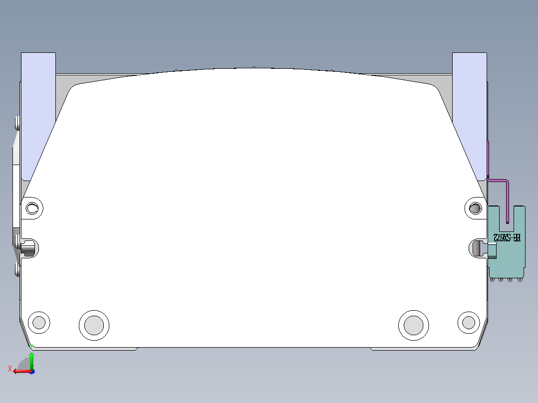 MTB同步带半封闭MTB17M-L-400W后视图