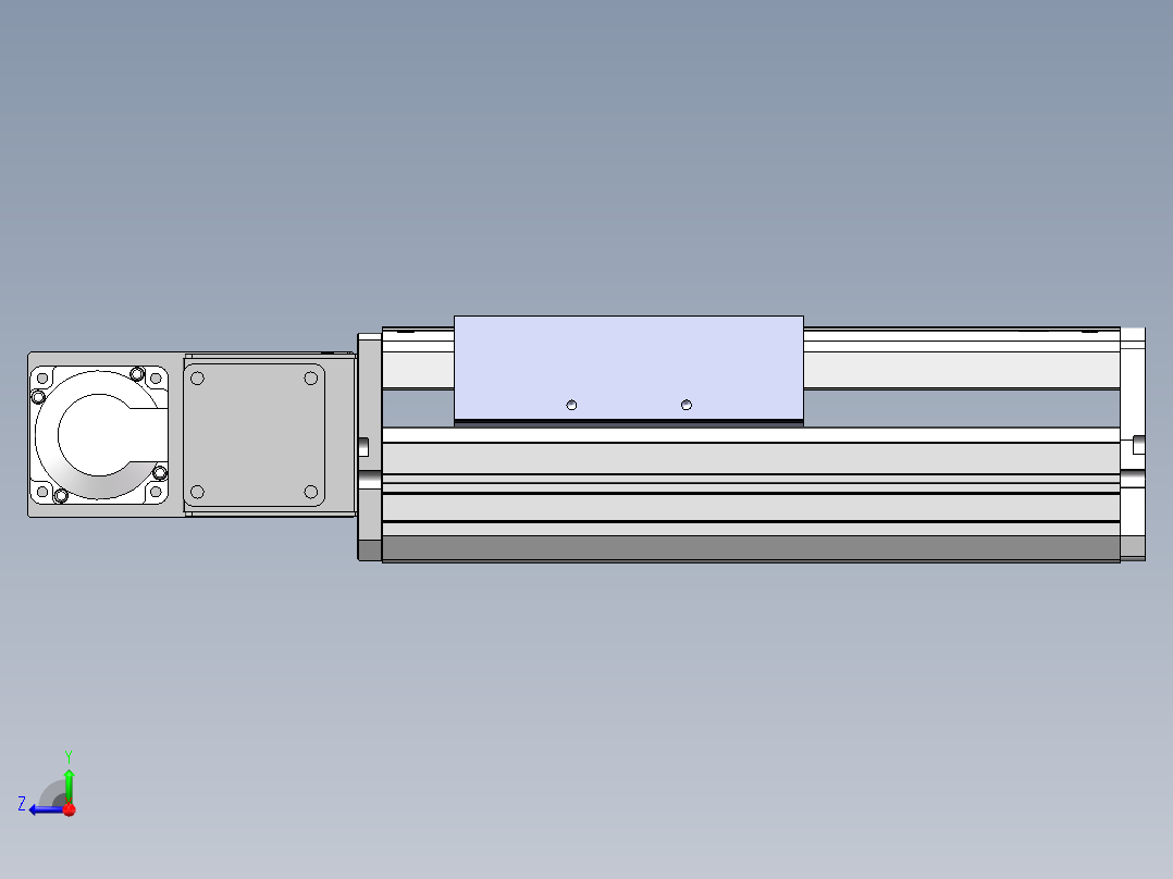 MTB同步带半封闭MTB17M-L-400W右视图