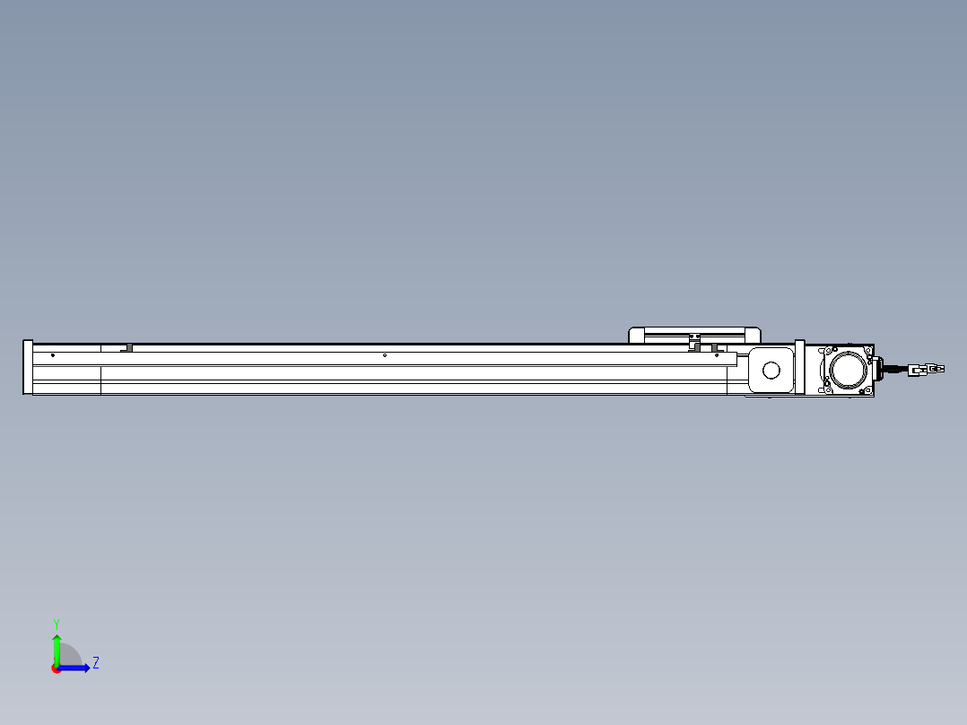 威洛博LB.GB同步带传动--欧规系列LB6A-L65-S700-BL左视图