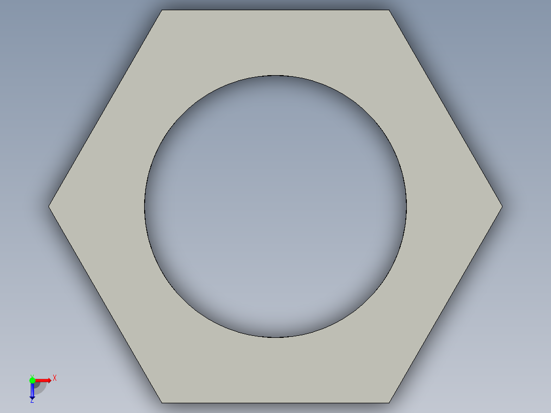 基恩士PX-H71TZ_nut_kc图纸模型俯视图