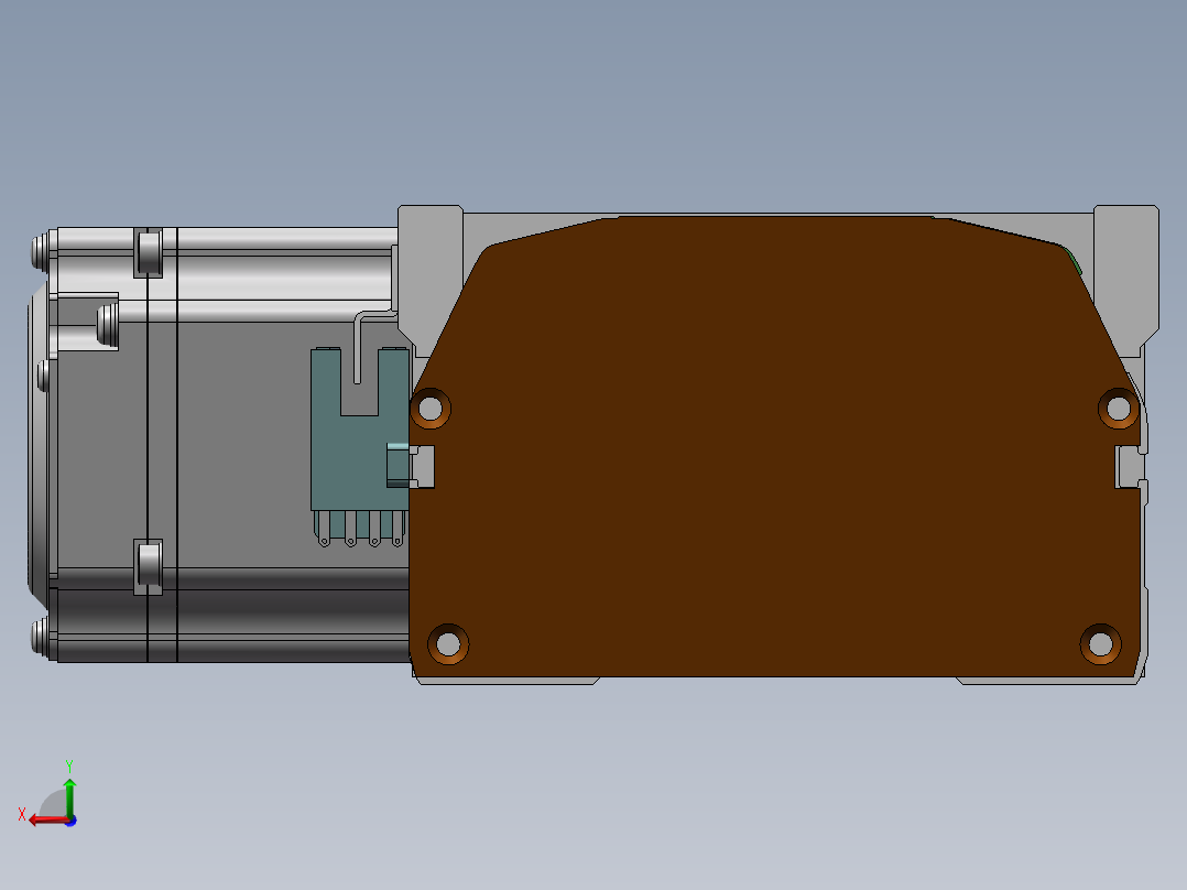 MTB同步带半封闭MTB10-L-200W后视图