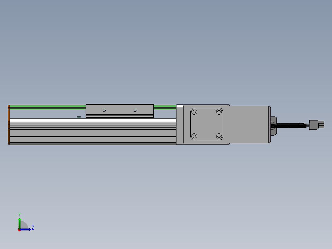 MTB同步带半封闭MTB10-L-200W左视图