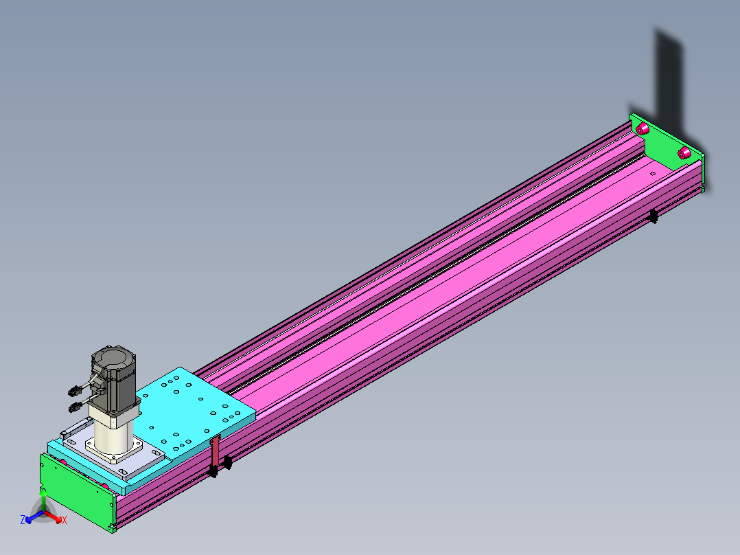 东锦齿条传动DH210G-L167-S1250-BU-减速机+P750W