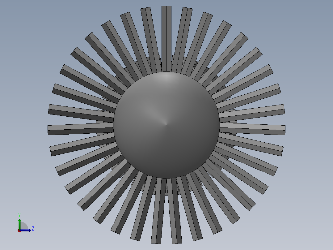 燃气轮机248---模型格式为 sw左视图