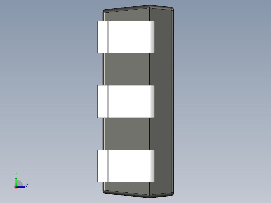 元器件3D封装SOT23-6163左视图