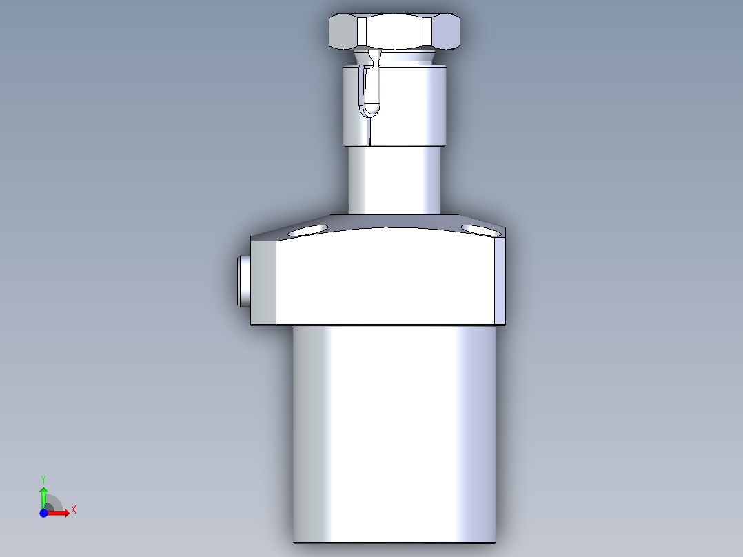 KOSMEKLHA0550-CR-Y60多系列多零件图纸模型前视图