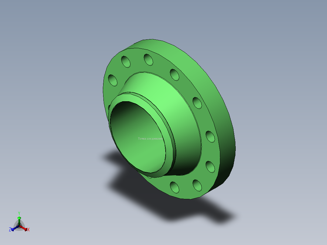 法兰 (34)正等轴测图