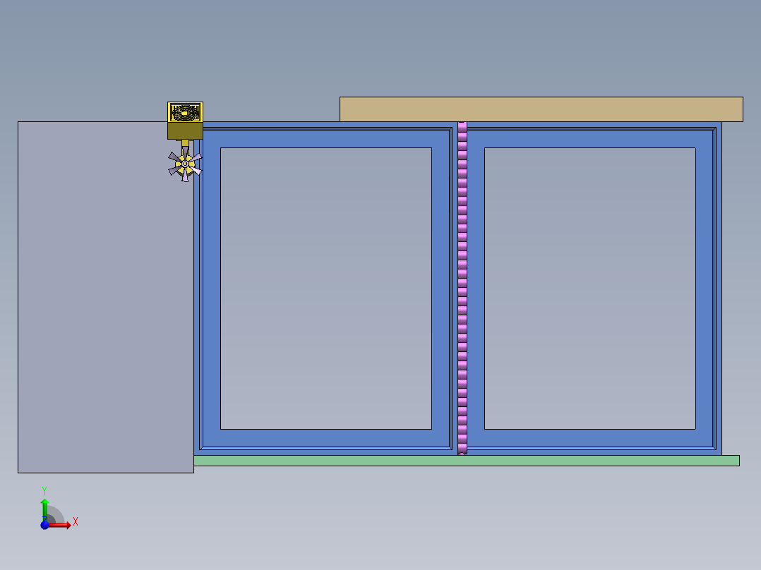 智能新型窗户SW三维+CAD===999572==99前视图