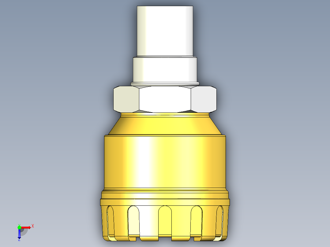 超声波设备-TRANSMITTER-RANGE-4m-13.1ft-PVDF-BODY-4-20mA-2-WIRE-HART-ATEX-NPT-THREAD俯视图