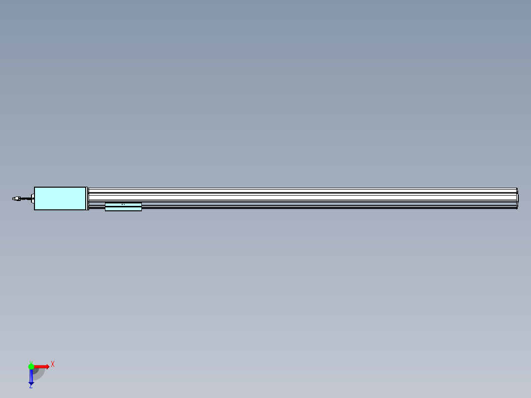 威洛博VBF同步带传动一般环境VBF14-L45-S1350-BR-ZP75-C3俯视图