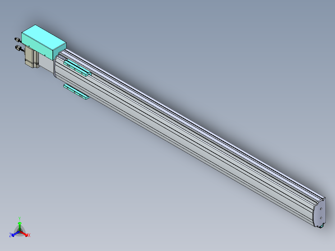 威洛博VBF同步带传动一般环境VBF14-L45-S1350-BR-ZP75-C3正等轴测图